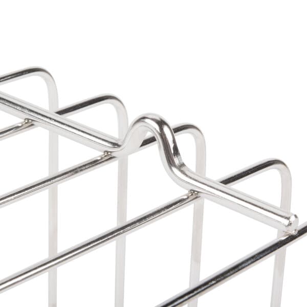 An Avantco wire bun rack with hooks.
