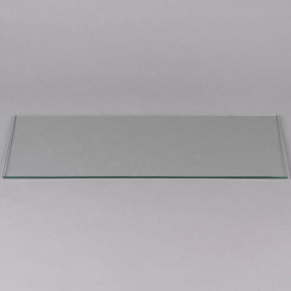 An Avantco glass panel with clear rectangular glass on a white background.