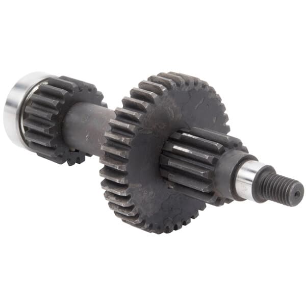 An Avantco gear axle assembly with two gears on it.