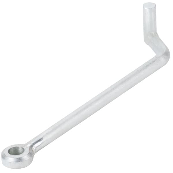 An Avantco silver metal pull rod with a handle.