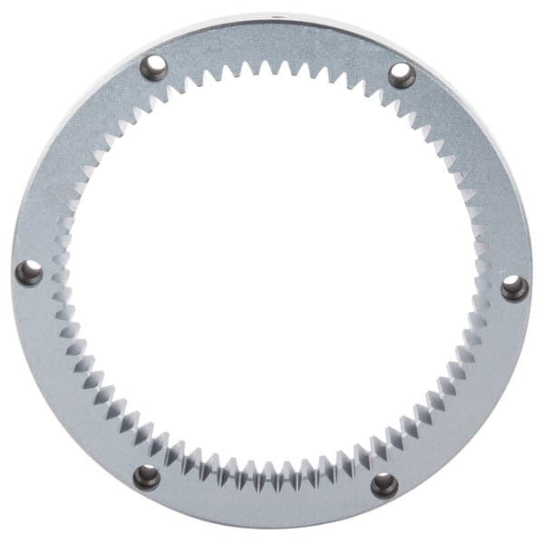 An Avantco turning plate gear with a metal ring on it.