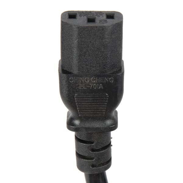 An Avantco black power cord with a NEMA 5-15P plug.