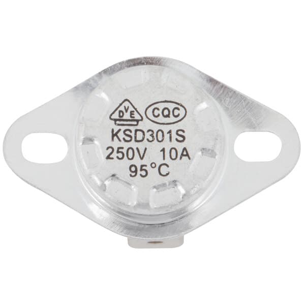 A close-up of an Avantco temperature limiter cap.