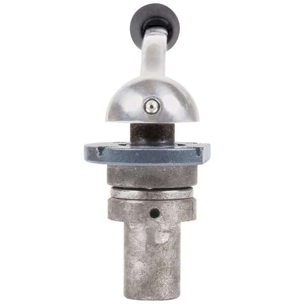 An Avantco speed changing assembly with a black metal knob.