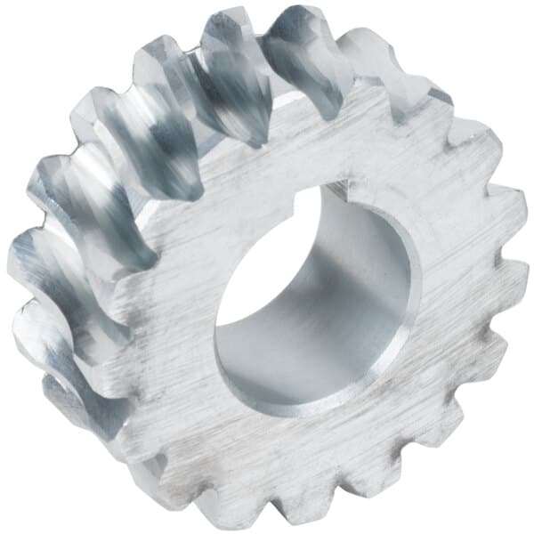 A close-up of the Avantco Worm Wheel Gear, a circular metal gear with teeth.
