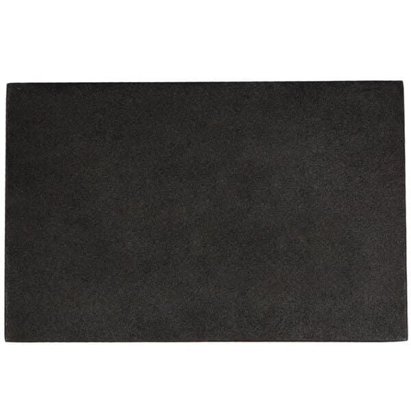 A black rectangular Flat Top Grill Plate with a white border.