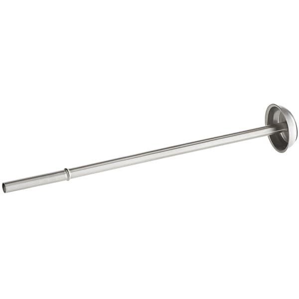 An Avantco stainless steel coffee machine basket stem with a round cap.