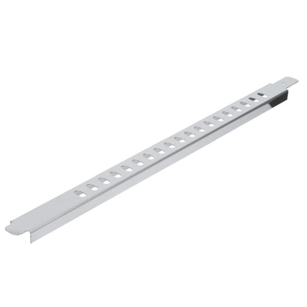 A long metal bar with holes.