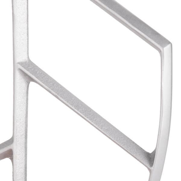 A silver metal Avantco beater with a flexible silicone blade.