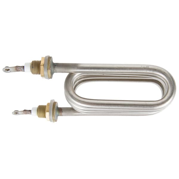 The Avantco 177PHWD7 heating element. A close-up of a pair of stainless steel Avantco heaters.