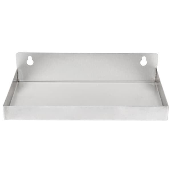 An Avantco silver metal drip tray with holes.