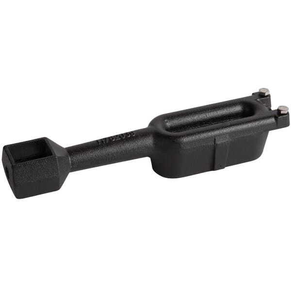 A black plastic tool with a square head.