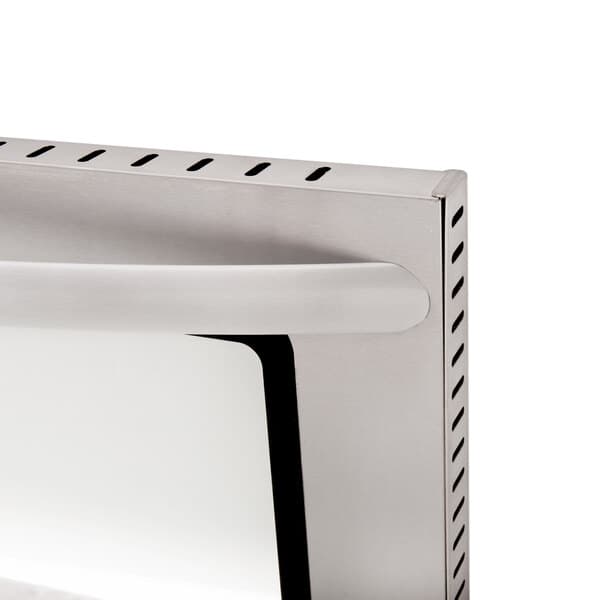 The silver door with handle for an Avantco CO46 countertop convection oven.