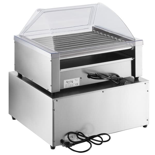 a machine with a clear lid