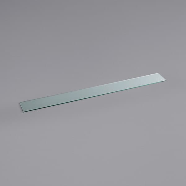 a glass rectangular object on a white background
