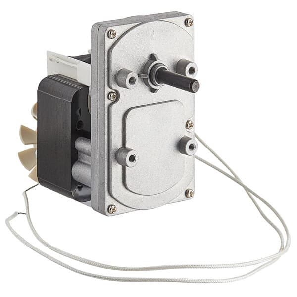 An Avantco driving motor with wires attached.