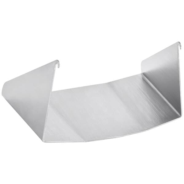 An Avantco metal ingredient chute with a handle.