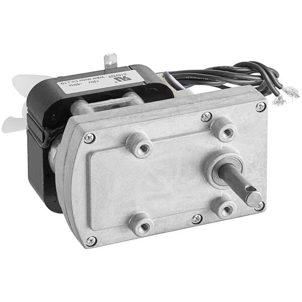 An Avantco motor for a gyro broiler with wires.