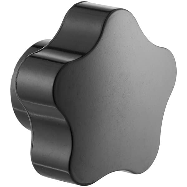 A black star shaped knob.