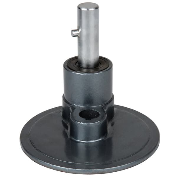 An Avantco planetary assembly with a metal cylinder and round metal base.