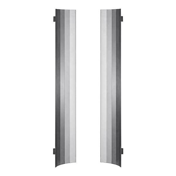 A pair of metal heat shield panels for an Avantco broiler.