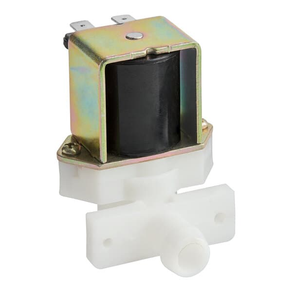 A pressureless solenoid valve for a cappuccino or hot chocolate machine.