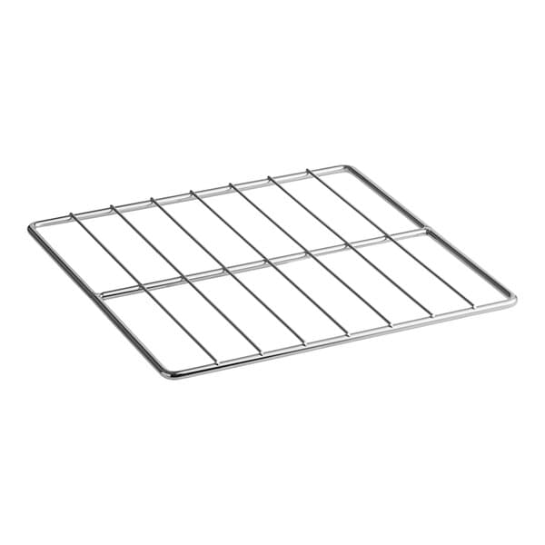 An Avantco metal wire crumb rack with four bars.