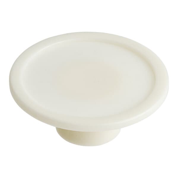 A white round plastic knob.