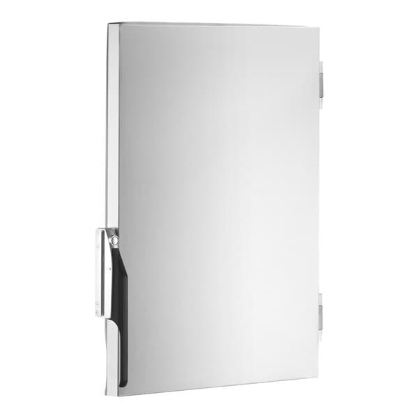 A solid stainless steel Dutch door designed for use with HTESDS-1836 and HPESDS-1836 models.