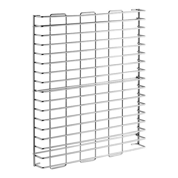 A metal rack or pan guide designed for use with Avantco HTES and HPES Series equipment.