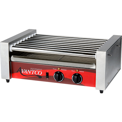 Avantco P78 Commercial Panini Sandwich Grill with Grooved Plates